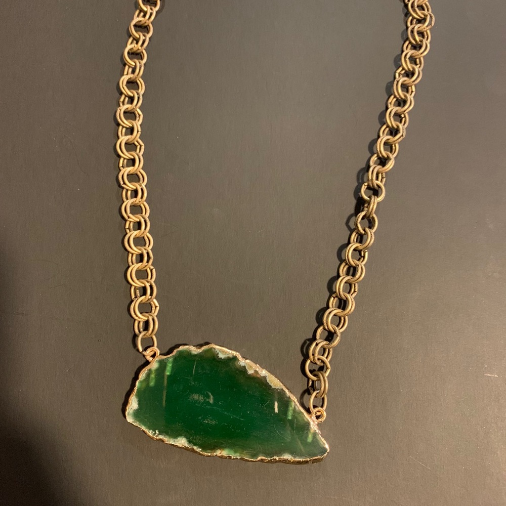 Unique Gold-Tone Statement Necklace - image 2